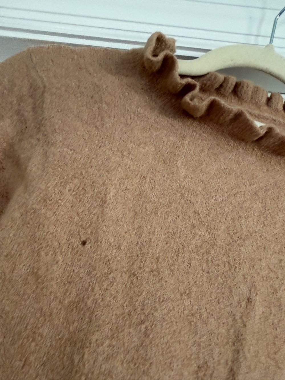Doen Camel Ruffle-Trim Sweater - Picture 4 of 5